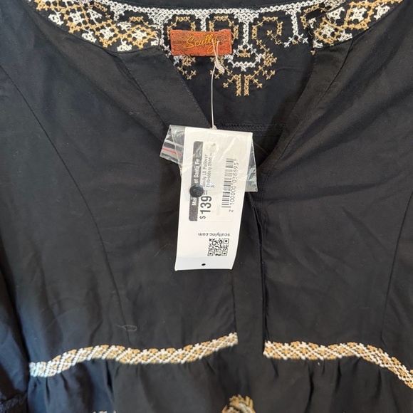 Scully Western Black Tunic with Gold Embroidery - Picture 3 of 7